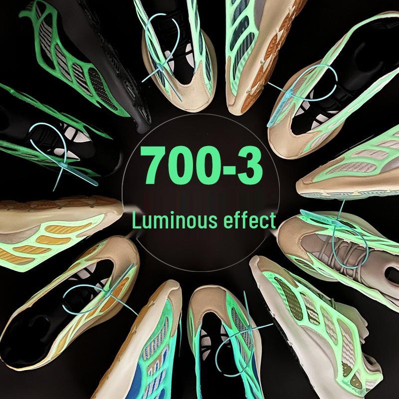 Coconut 700V3 Blue Crystal Dad Shoes - Thick-Soled Casual & Sports Sneakers for Men and Women