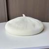 Fashion Versatile Black Painter Hat Women's Knitted Ice Silk Breathable Solid Color Pumpkin Hat Thin Summer Beret