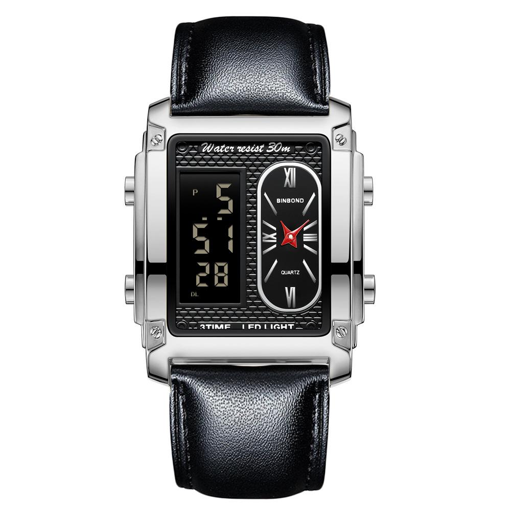 Men's Waterproof Luminous Running Alarm Clock Watch