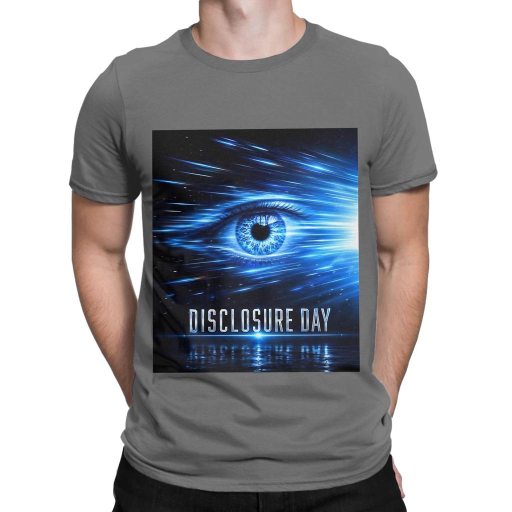 Disclosure Day Blue Funny Graphic 100 Cotton Tshirt Disclosure Day Tees Tops For Unisex
