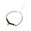 Hot Sale Copper Tube, Compass Personality Bracelet Black Hexagonal Diamond Five-piece Bracelet Women