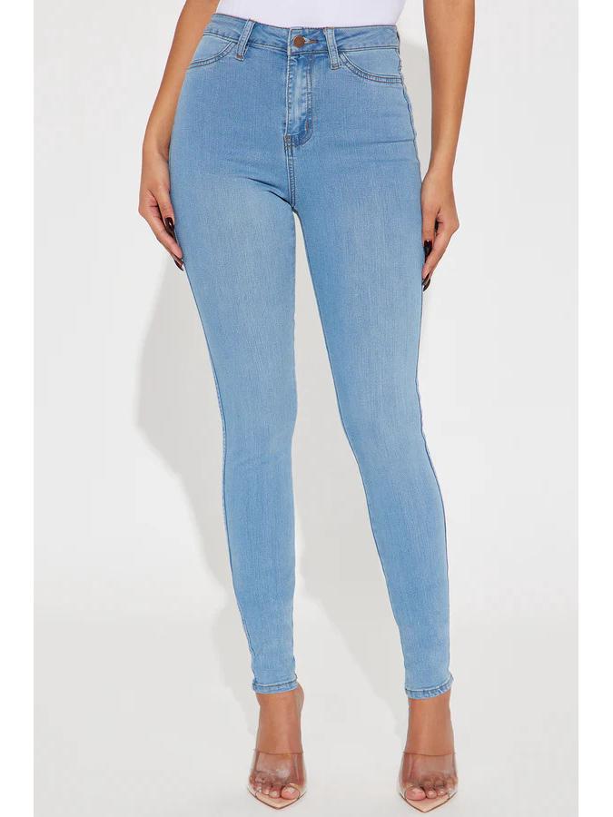 Europäische & Amerikanische Damen High Waist Slim Fit Bleistiftjeans 2025