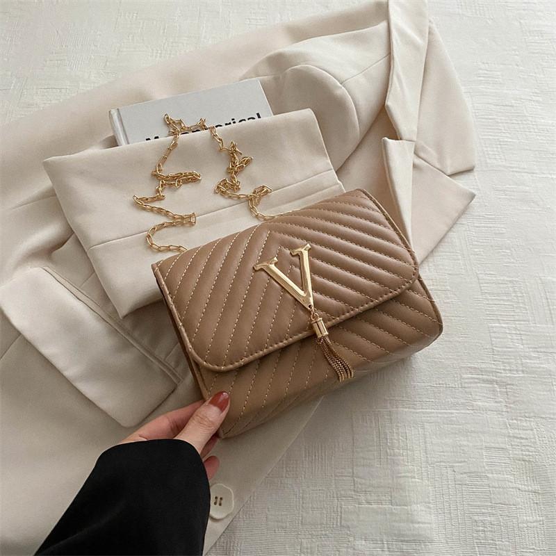 

Trendy Spring Fashionable Casual Shoulder Bag Stylish Retro Small Square Bag For Women In Black Pink White Brown And Khaki Colors хакі