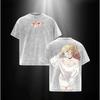 Anime My Dress-Up Darling T-shirt Cute Kitagawa Marin Washed T Shirt Summer Short Sleeve Cotton Tees Tops Men Women Clothing