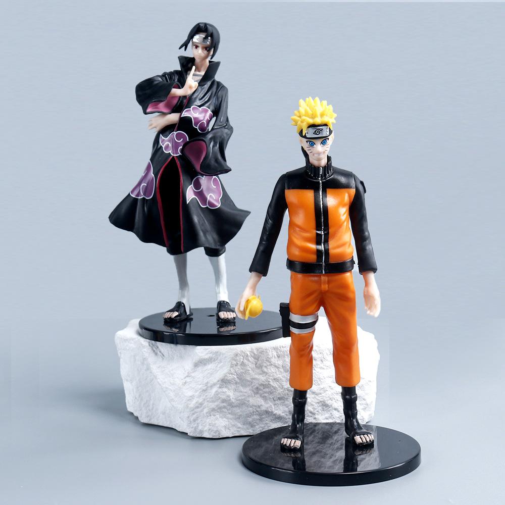 6pcs Naruto Anime Figure Shippuden Uchiha Sasuke Hatake Kakashi Namikaze Minato 18cm Action Figure Collection Model Playthings Gifts