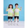 Kids Quick-Dry Badminton Set Short Sleeve Sport Jersey Unisex Tennis Volleyball Training Outfit