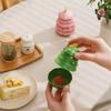Dustproof Mini Fruits Bowl Plastic Sauce Dish Dessert Plate Christmas Tree Dipping Dish  Home