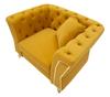 Armchair Emy Mustard With Cushion Cm 104X83X76