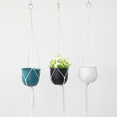 Artistic Metal Iron Hanging Basket for Home and Garden Decor - Spider Plant or Flower Pot