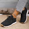 Fashion New Sneakers for Women Mesh Breathable Fashion Plus Size Women Sneakers Lace Up Women Shoes Casual Flat Bottom Female Footwear