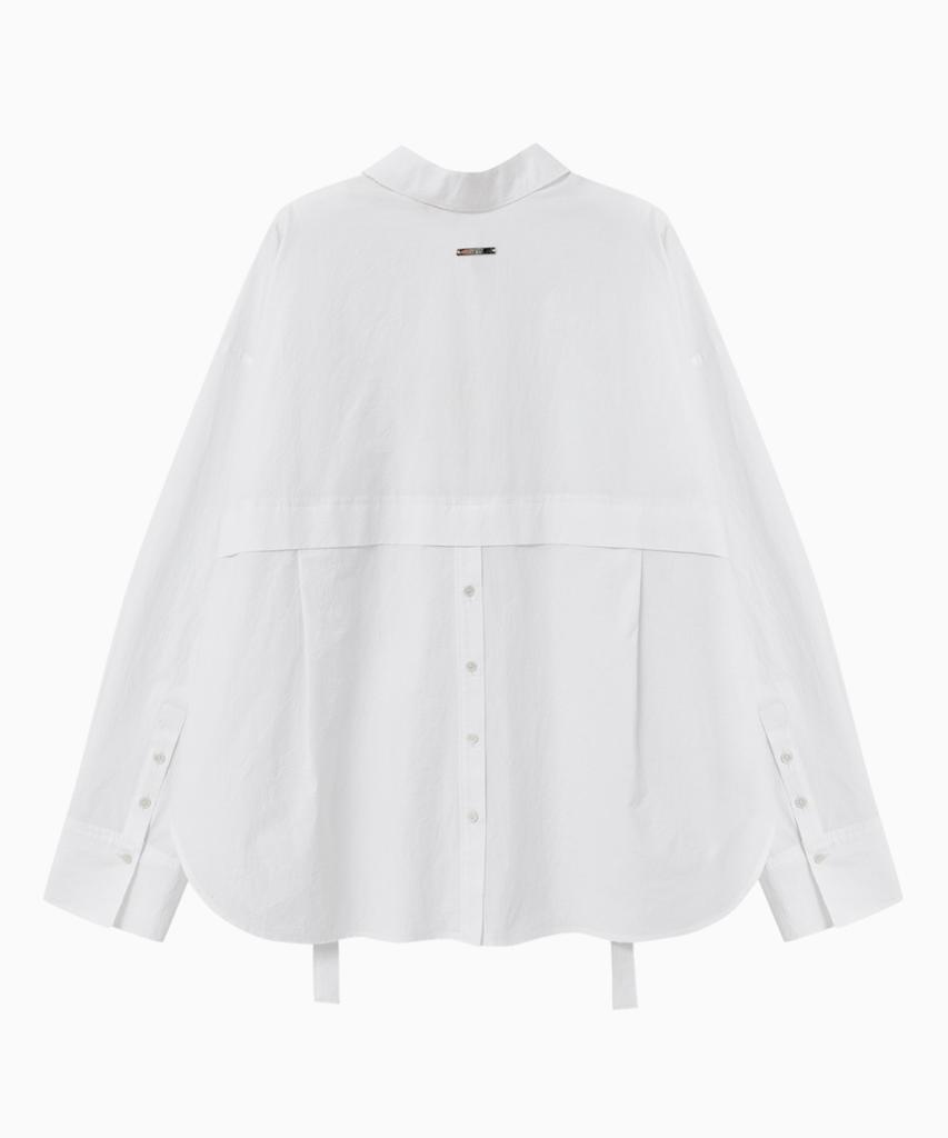 Jenyujeu Swifts Placket Three-Way Wrap Shirt - White