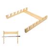 Fishing Rod Storage Rack Holder Pole Bracket WallMounted 6 Position Bamboo Showing Stand