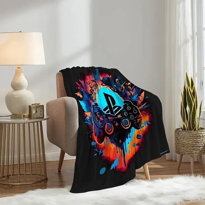 Game Controller Blanket Flannel Blanket Nap Sofa Office Bed Camping Multi-Function Blanket