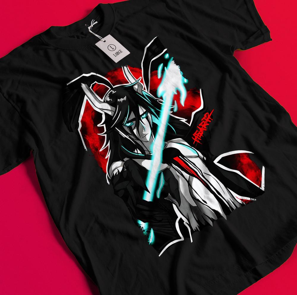 

Ulquiorra Tshirt Bleach Anime T-Shirt Espada N 4 Shirt Ichigo Bankai Tee Aizen BB141 2XL