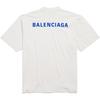 Balenciaga FW25 T Shirt Regular Fit Unisex Distressed White 764235TSVO98016