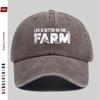 Pc Letter Print Baseball Cap Sweet Style Decorative Papa Hat Truck Driver Sun Hat Washed Strap Adjustable Headwear Street S