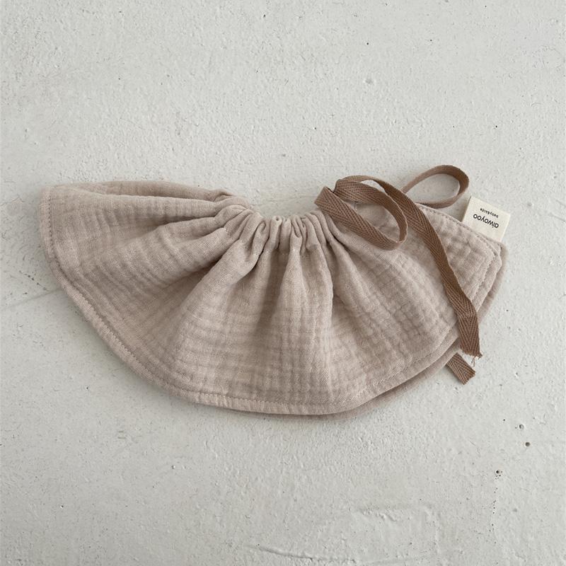 4Layers Cotton Gauze Baby Bibs Toddlers Newborns Printing Ruffle Feeding Burp Cloths Apron Baby Saliva Towel Drool Bib