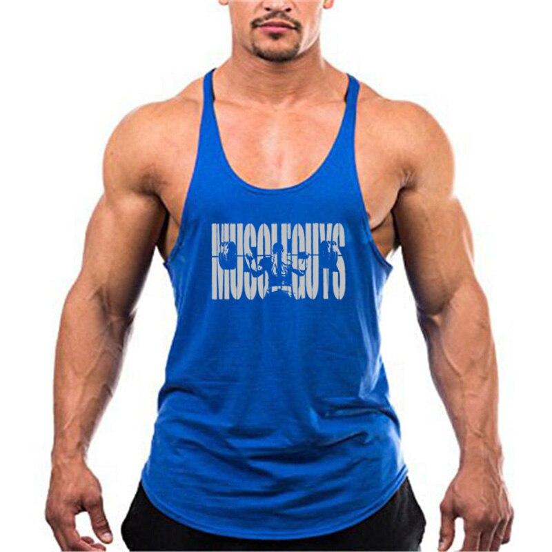Muscleguys Relaxed Large Casual Tank Top Men's Sports Fitness Sleeveless T-shirt Summer Lightweight Training Top
