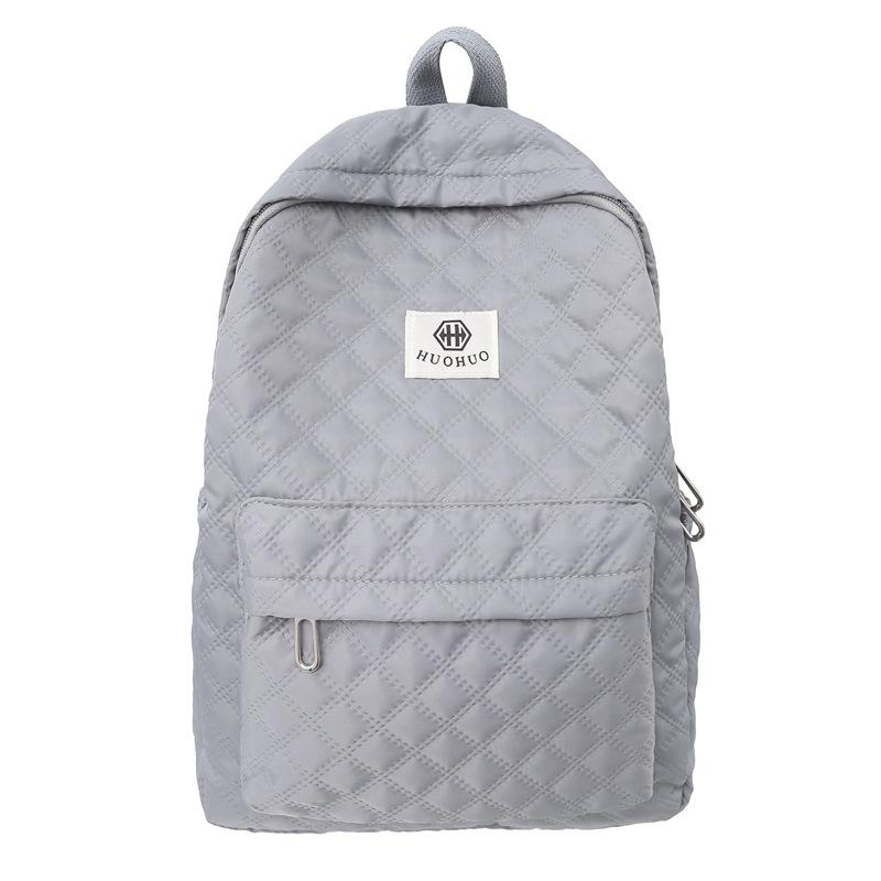 Trendy Checked Backpacks for Students, Male Student Backpacks, Large-capacity Campus Backpacks