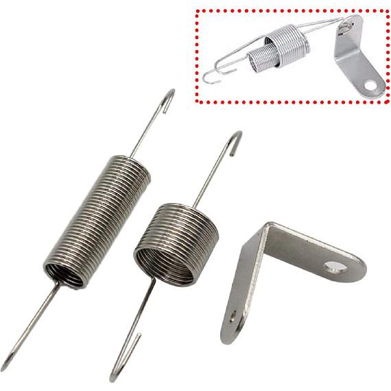 Throttle Return Spring Bracket and Dual Springs Chrome for SBC BBC Chevy Ford 302 350