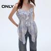 ONLY Women's Ruffled Floral V-Neck Chiffon Cami Top