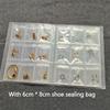 84/160/288 Grid Anti-Oxidation Jewelry Storage Albums Transparent Necklace Bracelet Ring Book Holder Portable Jewelry Bag
