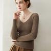 Women's 100% Pure Cashmere V-neck Sweater - New 2026 Autumn/Winter Slim Fit Base Layer Knit