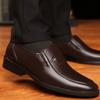 Formal Shoes for Men Slip On Casual Business Shoes Fashion Office Worker Men's Leather Shoes