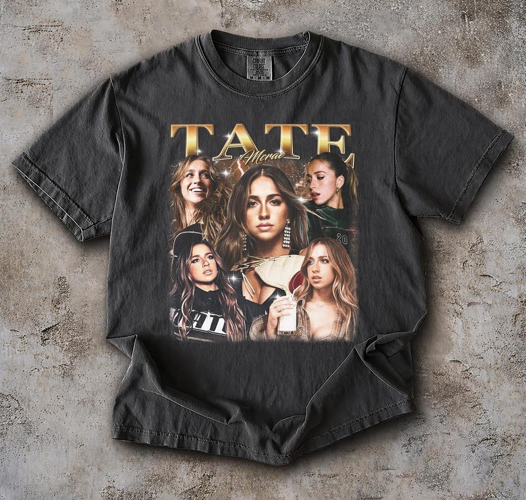 Comfort Colors Tate McRae Shirt, Vintage Pop Music T-Shirt, Think Later Tour Merch, Retro Pop Singer Graphic T-Shirt, Y2K Concert Fan Gift