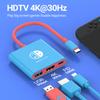 Hub USB C 3 en 1 Type C vers HDMI 4K avec charge rapide PD 100W Station d'accueil USB 3.0 pour Switch MacBook Ordinateur Portable Téléphone