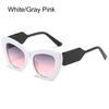 Vintage Y2K Cat Eye Sunglasses for Women & Men Oversized Square Sun Glasses Fashion Shades for Beach Vacation UV400 Protection