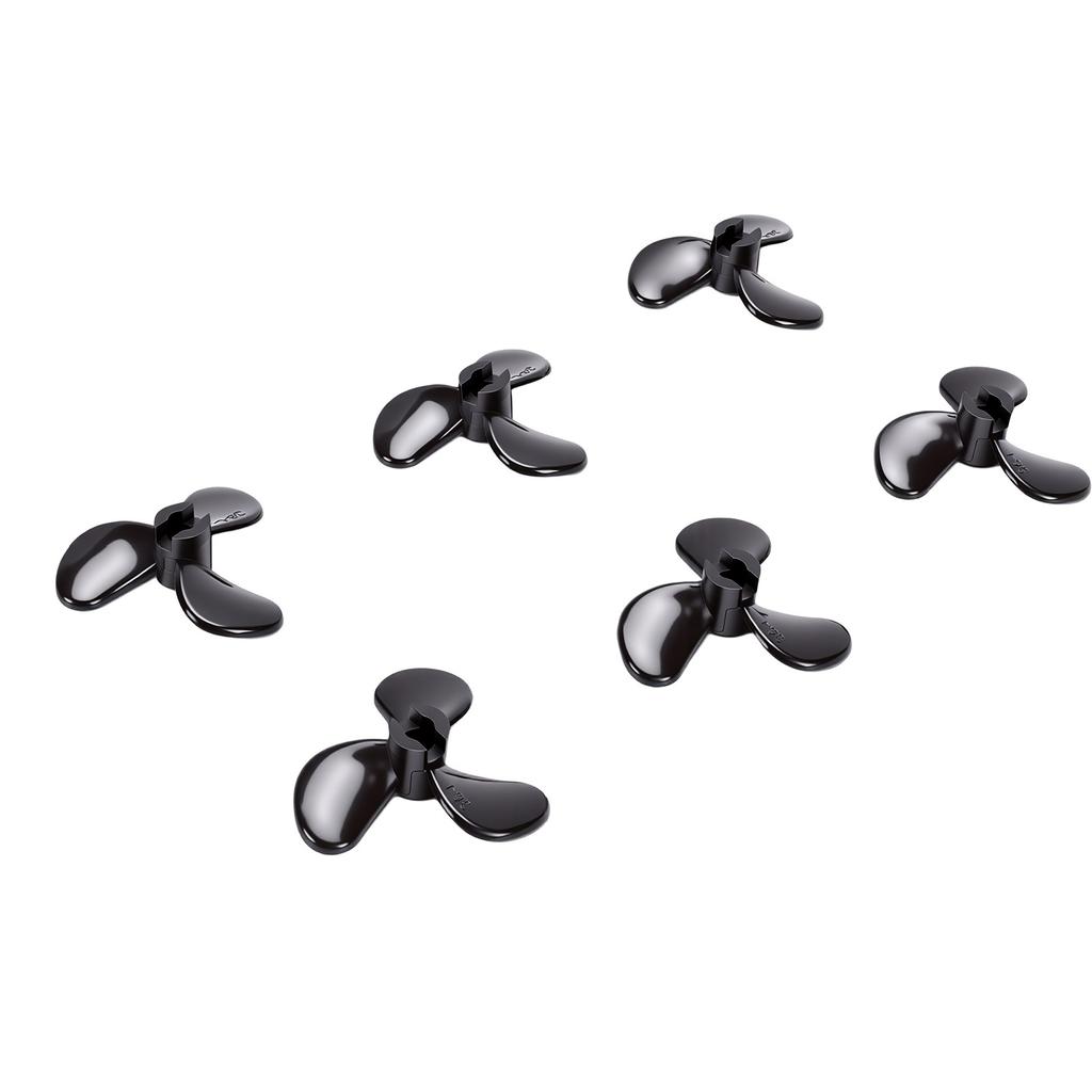 6pcs RC Boat Propeller 36mm Diameter 4mm Hole Diameter 3 Fan Leaves Remote Control Boat Propeller Black RC Boat