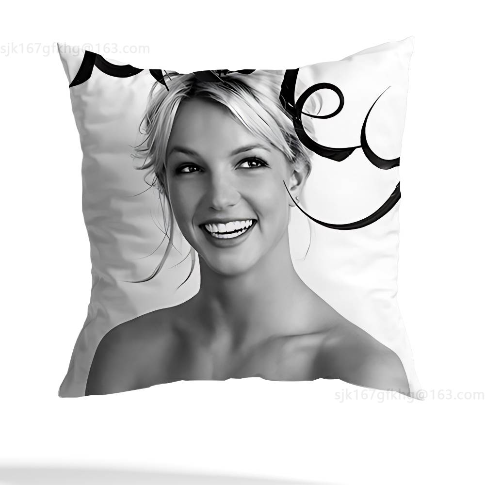 Singer B- Britney Spears Pillowcase Casual Style Decoration, Suitable for Home Decoration (excluding Pillow Core)
