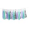 15-Piece Paper Tassel and PET Ribbon Set for Birthday Party Decorations