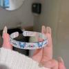 Enamel Bracelet Heart Meridian Bracelet New Light Luxury Simple Atmosphere Open Heart Meridian Bracelet New Chinese Style
