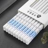 New Ceramic Chopsticks Set  Chinese Chopsticks Set Elegant Household Drop-proof Non-slip Food-grade Porcelain Chinese Tableware
