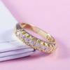 Finger kreative smykker mote kvinner legering dekorasjon geometri rad enkelt ring for bryllup