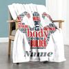 Keep Fit00 Personalized Text Blanket Gift Customizable Blanket Soft & Cozy Versatile for Bed Bedding Couch Seaside Four Seasons Multipurpose