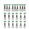Socket Wrench Set with Hex Socket and Sleeve Ratchet Perfect for Car and Motorcycle Includes Storage Case 46-Piece Double-Sided 6.35mm (1/4") Drive,