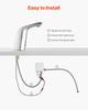 Touchless Bathroom Sink Faucet, Automatic Motion Sensor Restroom Toilet Faucet Cold Water with Single Hole, Battery Operated for 9.5 Mm Pipe