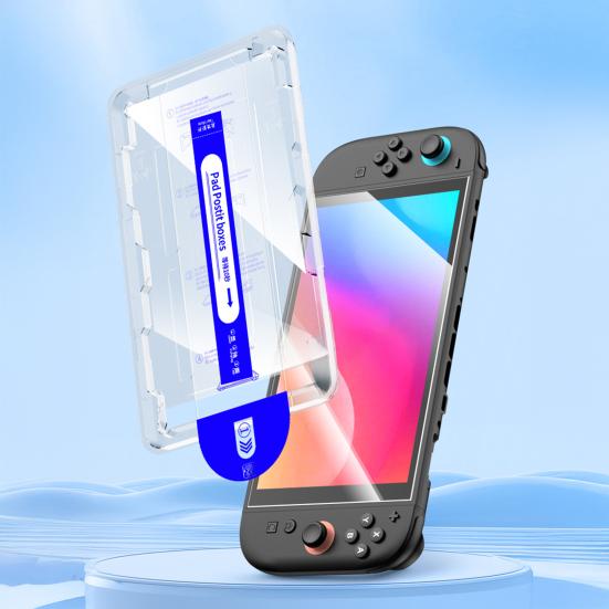 Yousheng Screen Protector Anti-Scratch Tempered Glass Screen Film No Dust No Bubbles HD Film for NS2 Gaming Console Screen