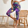 Women's Casual Pants with Elastic Waist, Slim Fit Split Hem