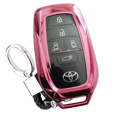 [MKMC] Smart Key Hülle Abdeckung TPU Material Toyota New Alphard New Vellfire 30 40 Serie Kompatibel Benutzerdefinierte Zubehörteile (Rosa)