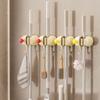 Self-Adhesive Suction Cup Mop Clamp Punch-free Mop Clip Rack Broom Mop Holder  Bathroom