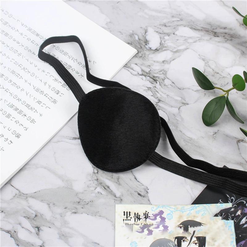Anime Single Eye Mask Comfortable Eye Patch Washable Concave Eye Patch Cosplay Theme Party Accessories Cosplay Costume