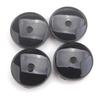 4Pcs Wheel Tire Parts Car Hub Center Covers Dust-proof ABS Plastic Hub Center Cover Black Silver Vehicle Rims Wheel Hubcap