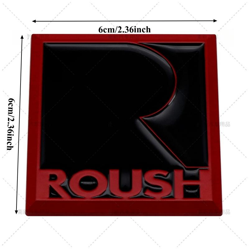 1Pc 3D Metal Roush Performance Badge Sticker Body Grill Trunk Emblem Decal for GT 500