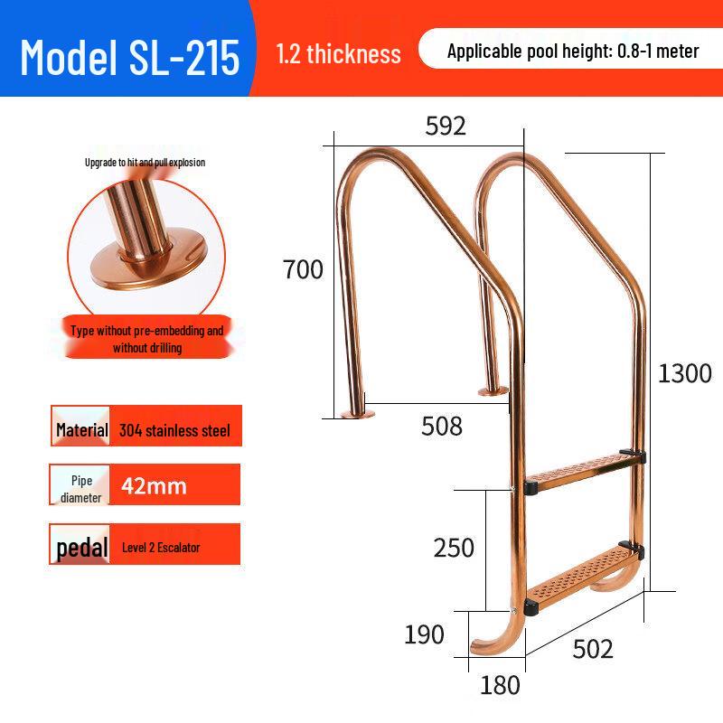 Jundingying SL215 Swimming Pool Entry Handrail
