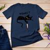 Black Cat with Knife Killer Funny Unisex T-shirt Creative Pattern Print Design T Shirt Men Women Casual Summer Short Sleeve