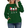 Women's Fashionable Casual Plus-Size Long Sleeve Pullover Printed Sweatshirt